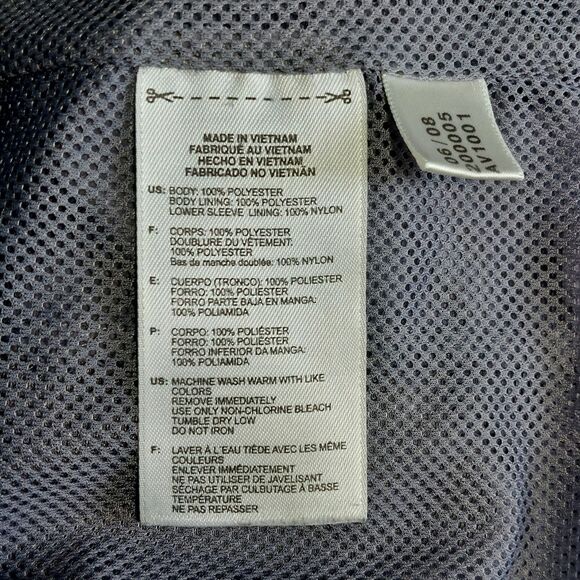 Adidas Sporty Gray Climalite Lightweight Windbreaker Jacket w/ Pockets Sz XL - Picture 9 of 15